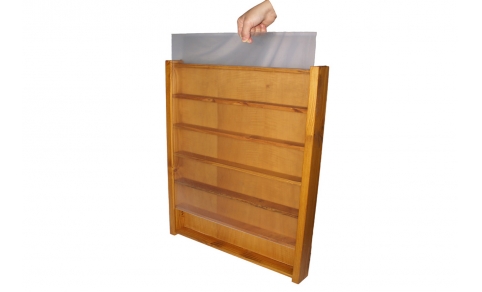 Bacheca in legno per soldatini, sopresine e gadget